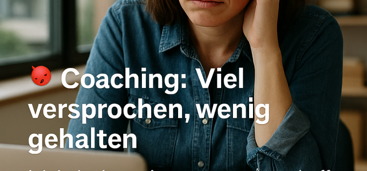 Meine Erfahrung mit Coaching: Viel Hoffnung, wenig Wirkung Meine Erfahrung mit Coaching: Viel Hoffnung, wenig Wirkung